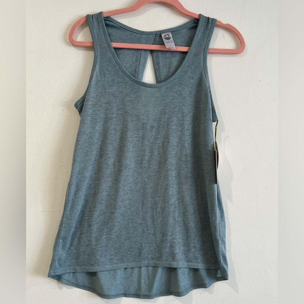 Te verde green sport va Yoga Tank Top back cut S